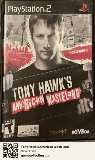 Tony Hawk's American Wasteland PlayStation 2, NTSC box front