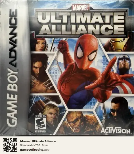 Marvel: Ultimate Alliance Game Boy Advance, NTSC box front