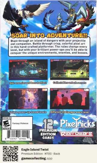 Eagle Island Twist Nintendo Switch, NTSC box back