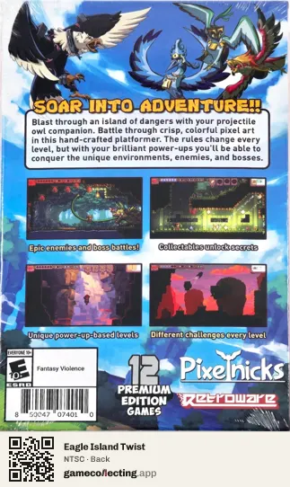 Eagle Island Twist Nintendo Switch, NTSC box back