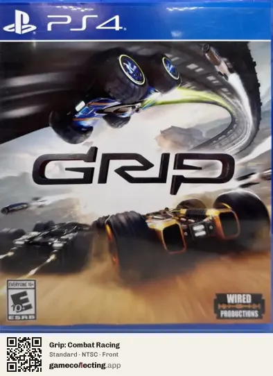 Grip: Combat Racing PlayStation 4, NTSC box front