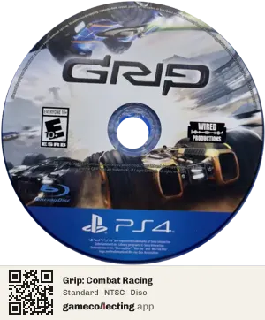 Grip: Combat Racing PlayStation 4, NTSC disc