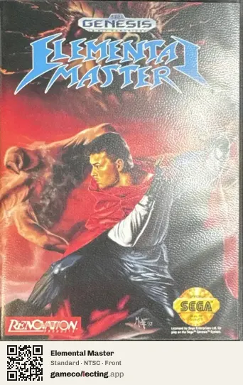 Elemental Master Sega Mega Drive / Genesis, NTSC box front