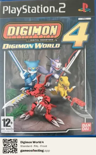 Digimon World 4 PlayStation 2, PAL box front