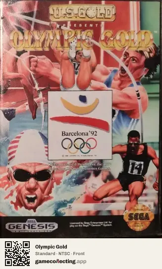 Olympic Gold Sega Mega Drive / Genesis, NTSC box front