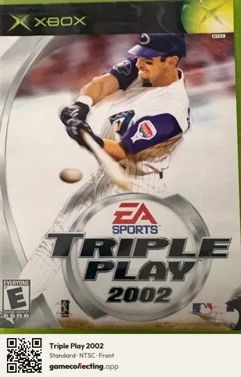 Triple Play 2002 Xbox, NTSC box front