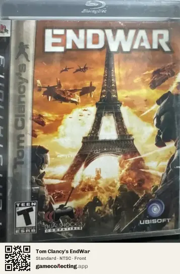 Tom Clancy's EndWar PlayStation 3, NTSC box front