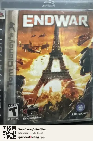 Tom Clancy's EndWar PlayStation 3, NTSC box front