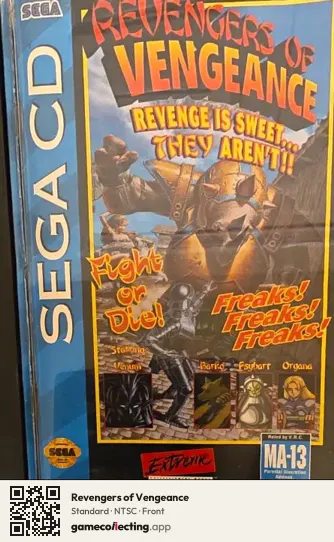 Revengers of Vengeance Sega Mega-CD / Sega CD, NTSC box front