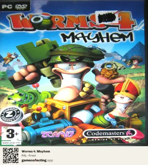 Worms 4: Mayhem Computer, PAL box front