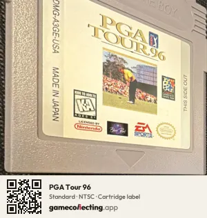 PGA Tour 96 Game Boy, NTSC cartridge label