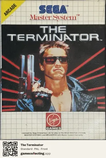 The Terminator Sega Master System, PAL box front