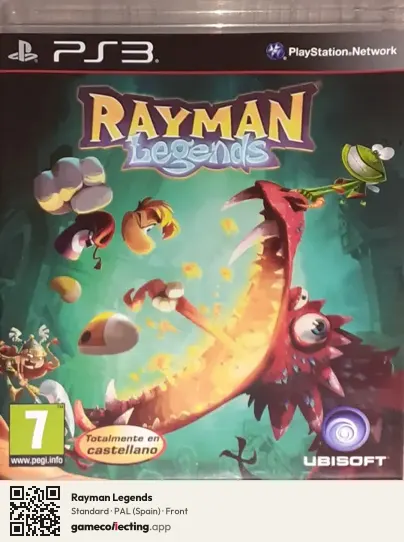 Rayman Legends PlayStation 3, Spain box front
