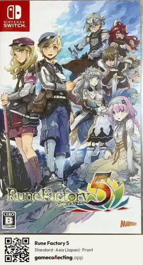 Rune Factory 5 Nintendo Switch, Japan box front