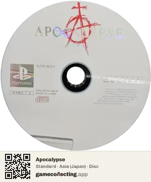 Apocalypse PlayStation, Asia disc