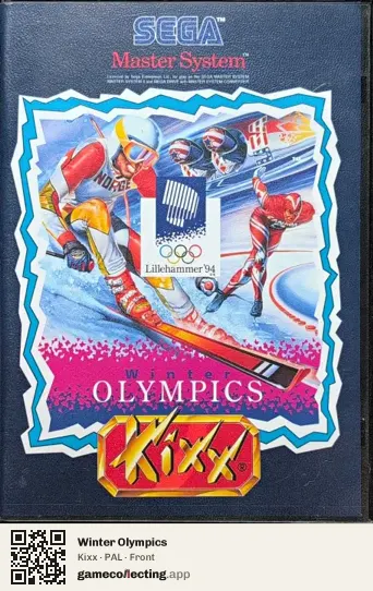 Winter Olympics Sega Master System, PAL box front