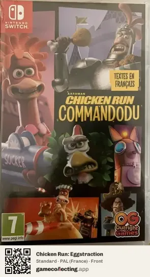 Chicken Run: Eggstraction Nintendo Switch, France box front
