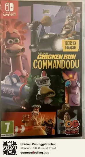 Chicken Run: Eggstraction Nintendo Switch, France box front