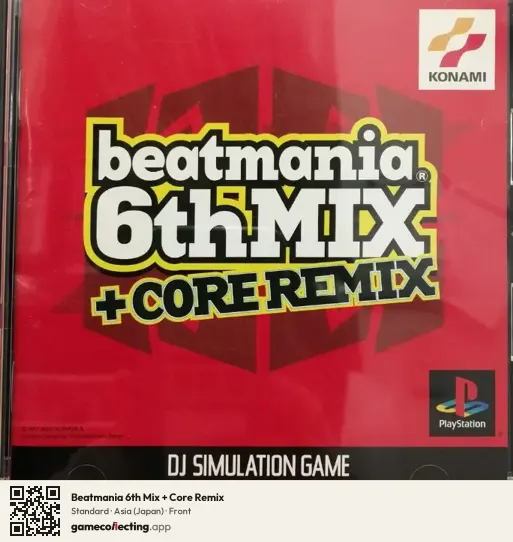 Beatmania 6th Mix + Core Remix PlayStation, Asia box front