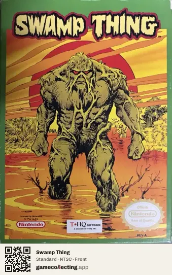 Swamp Thing Nintendo Entertainment System, NTSC box front