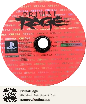 Primal Rage PlayStation, Asia disc