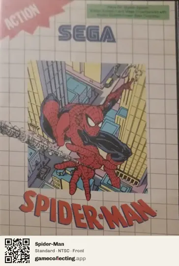 Spider-Man Sega Master System, NTSC box front