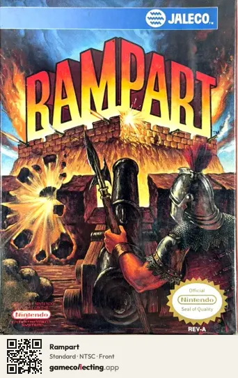 Rampart Nintendo Entertainment System, NTSC box front