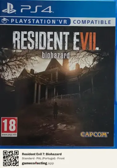 Resident Evil 7: Biohazard PlayStation 4, Portugal box front