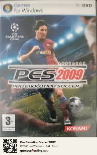 Pro Evolution Soccer 2009 Computer, PAL box front