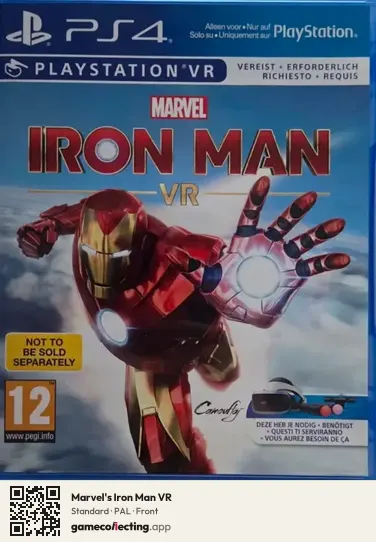 Marvel's Iron Man VR PlayStation 4, PAL box front