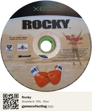 Rocky Xbox, PAL disc