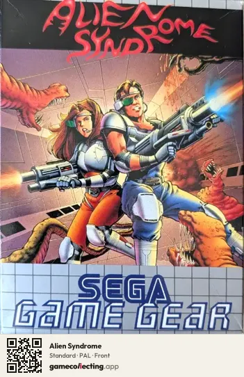 Alien Syndrome Sega Game Gear, PAL box front