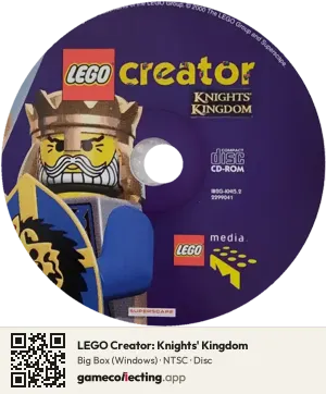 LEGO Creator: Knights' Kingdom Computer, NTSC disc
