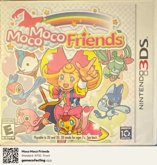 Moco Moco Friends Nintendo 3DS, NTSC box front