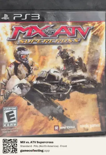 MX vs. ATV Supercross PlayStation 3, North America box front