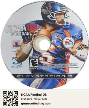 NCAA Football 08 PlayStation 3, NTSC disc