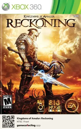 Kingdoms of Amalur: Reckoning Xbox 360, NTSC box front