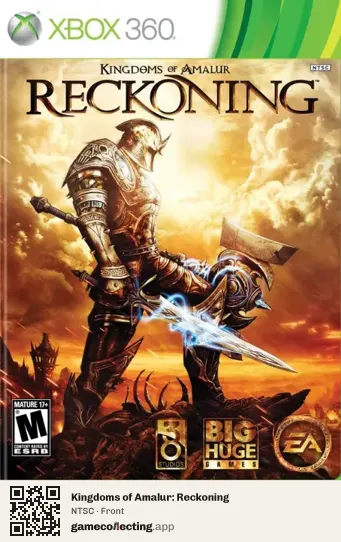 Kingdoms of Amalur: Reckoning Xbox 360, NTSC box front