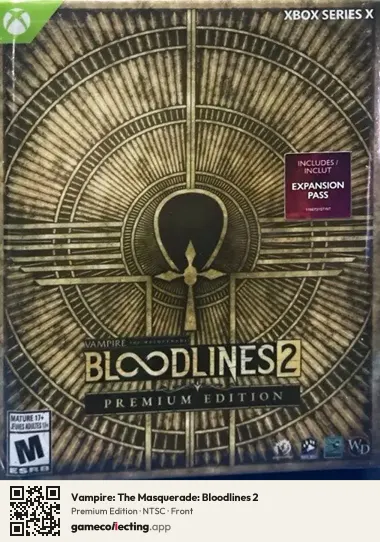 Vampire: The Masquerade: Bloodlines 2 Xbox Series X, NTSC box front