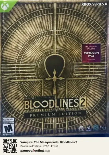 Vampire: The Masquerade: Bloodlines 2 Xbox Series X, NTSC box front