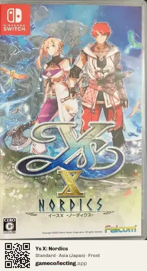 Ys X: Nordics Nintendo Switch, Asia box front