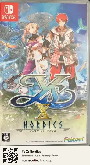 Ys X: Nordics Nintendo Switch, Asia box front
