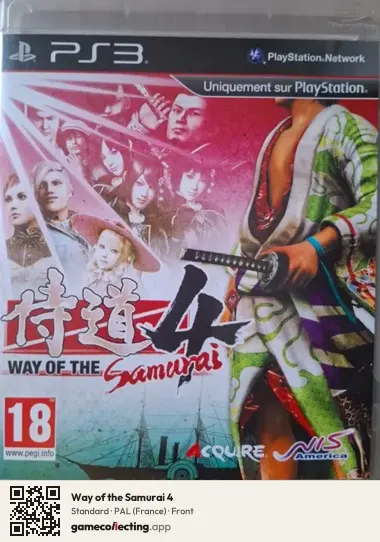 Way of the Samurai 4 PlayStation 3, France box front