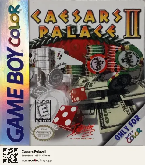 Caesars Palace II Game Boy Color, NTSC box front