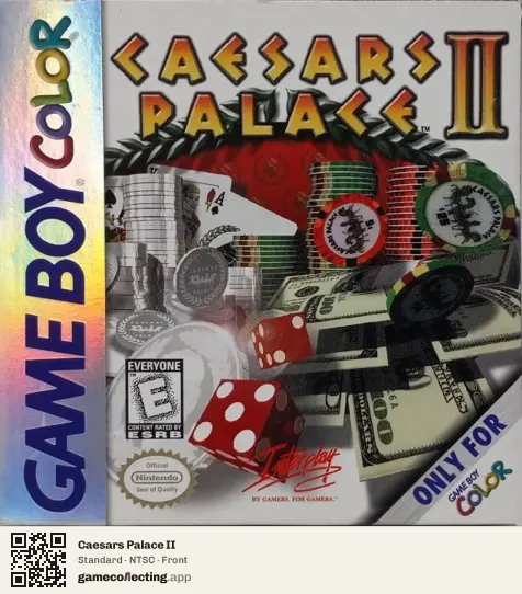 Caesars Palace II Game Boy Color, NTSC box front