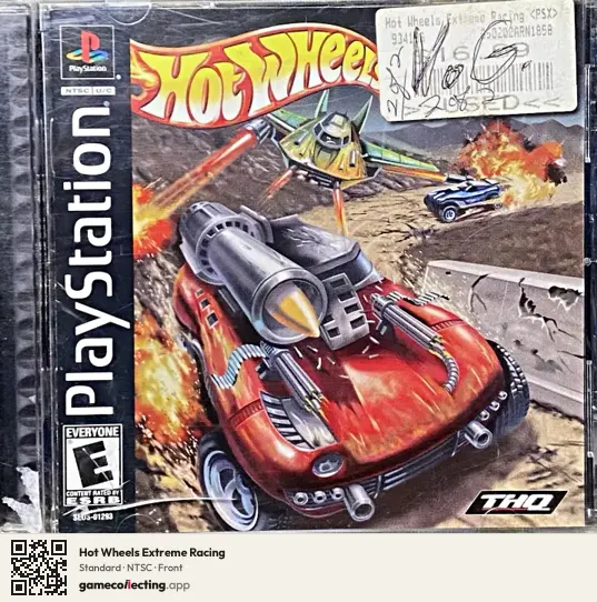 Hot Wheels Extreme Racing PlayStation, NTSC box front