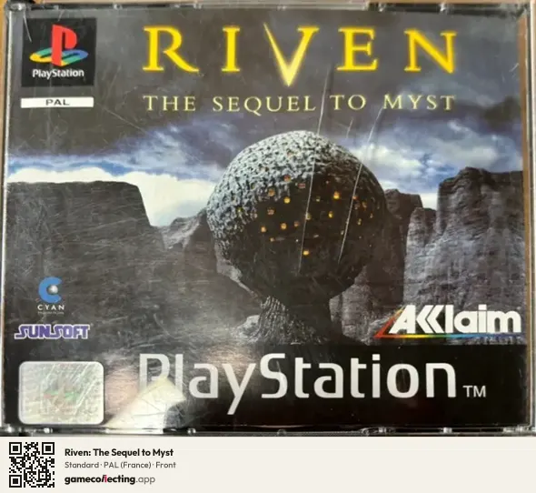 Riven: The Sequel to Myst PlayStation, France box front