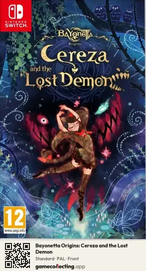 Bayonetta Origins: Cereza and the Lost Demon Nintendo Switch, PAL box front