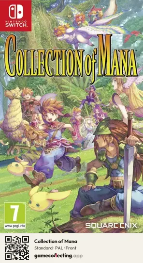 Collection of Mana Nintendo Switch, PAL box front