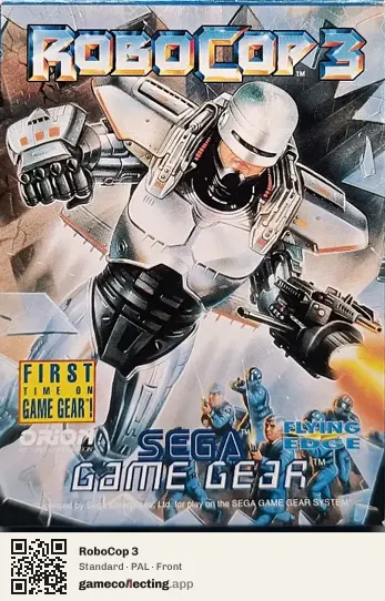 RoboCop 3 Sega Game Gear, PAL box front